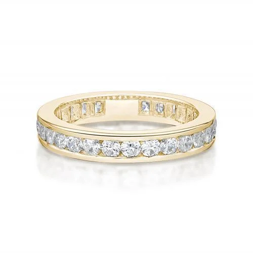 Clearance Sale On High-End Jewelry Collections All-rounder eternity band with 1.56 carats* of diamond simulants in 14 carat yellow gold Clearance Sale On High-End Jewelry Collections All-rounder eternity band with 1.56 carats* of diamond simulants in 14 carat yellow gold