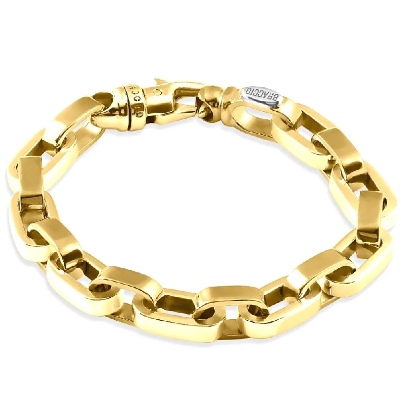 Unique Jewelry For Less – Shop The Sale Now Men's Fisher 14k Gold (70gram) or Platinum (99gram) 9.5mm Link Bracelet 9.5"