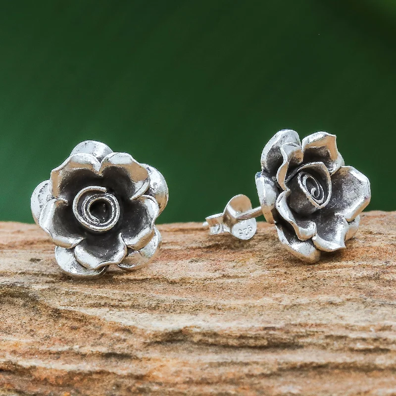Jewelry Sale Alert – Shop Timeless Elegance Today Hill Tribe Roses Thai Karen Hill Tribe Silver Flower Theme Button Earrings