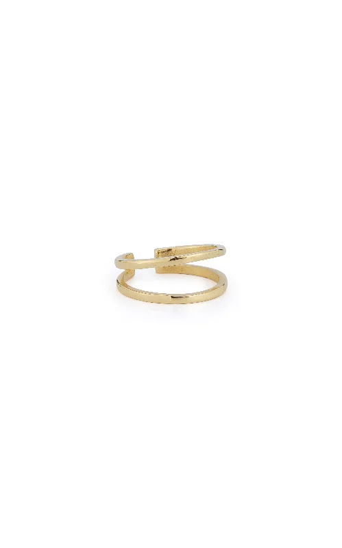 Discounted Jewelry For A Glamorous Look 14K Gold Double Polished Ear Cuff