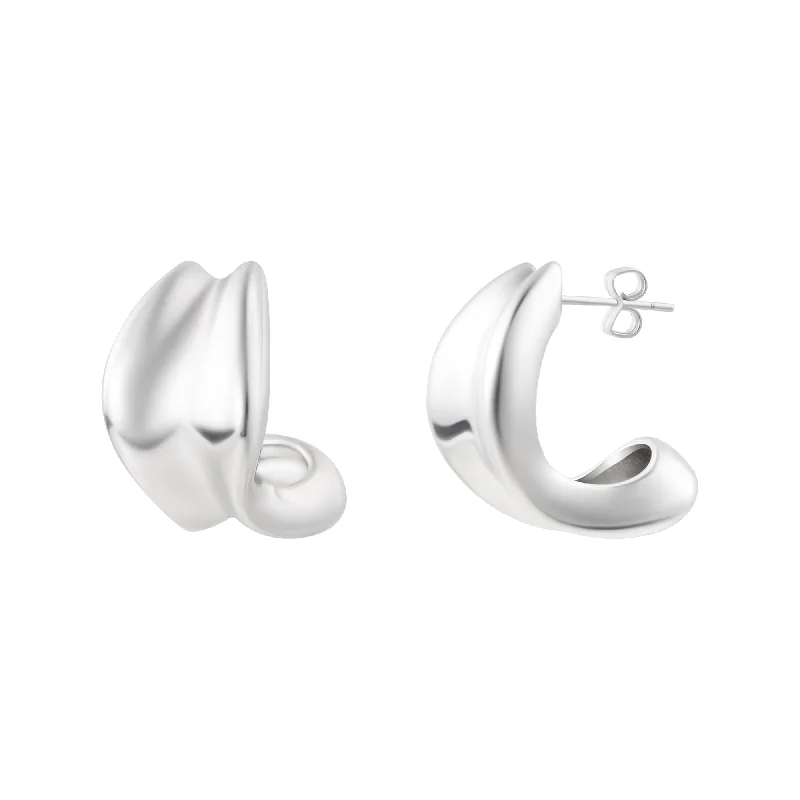 Shop Stylish Jewelry Now And Save Big Silver Plated Chunky Hoop Earrings