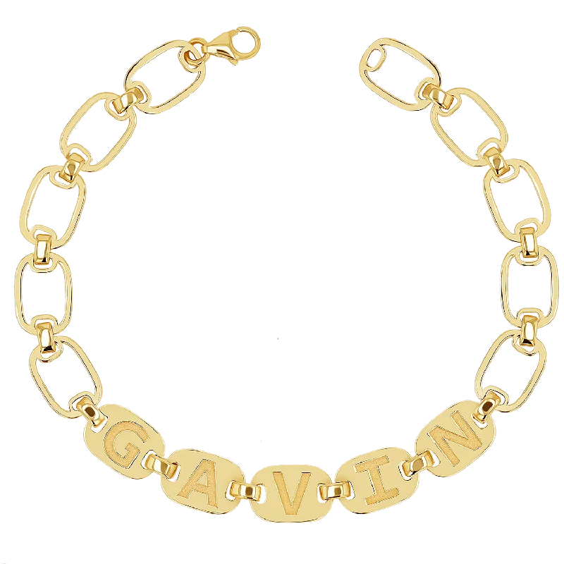 Exclusive Jewelry Sale Event – Shop Now Custom Chain Link Name Bracelet