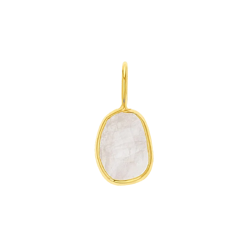 Bold And Beautiful Jewelry Now At Irresistible Prices One of a Kind Moonstone Slice Charm