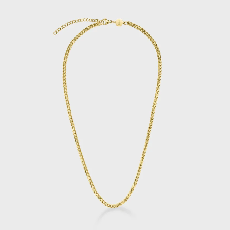 Grab Stylish Jewelry Before The Sale Ends Essentielle Cuban Chain Necklace, Gold Colour
