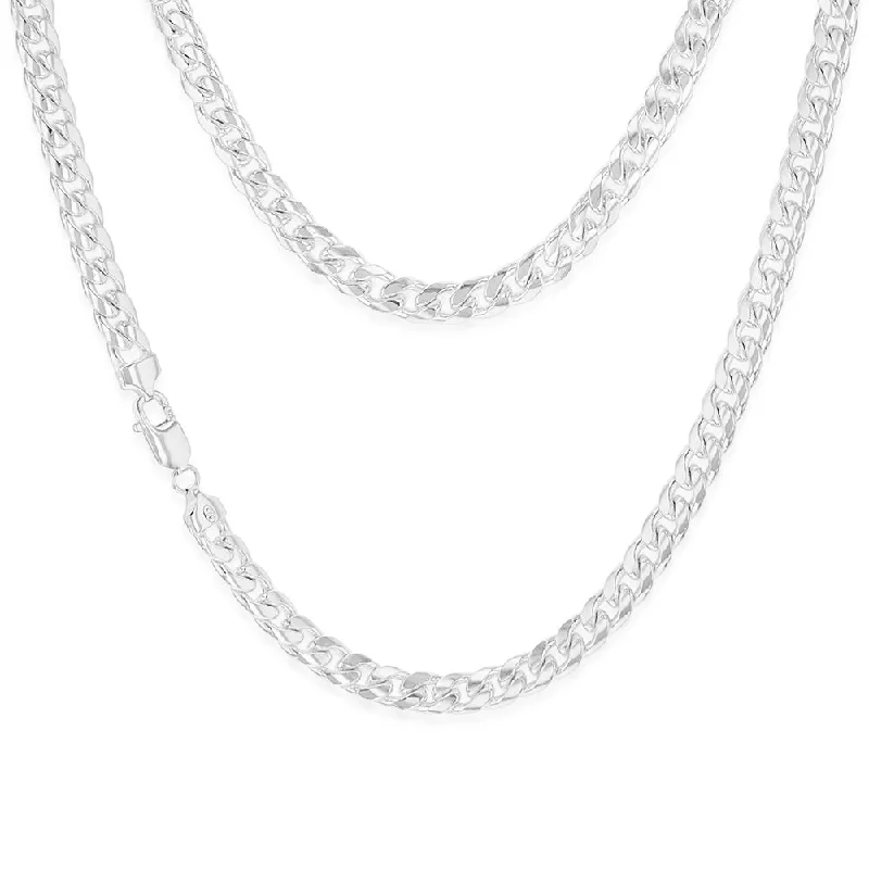 Fashion-Forward Jewelry At Exclusive Discounts Sterling Silver Curb Beveled 55cm Chain