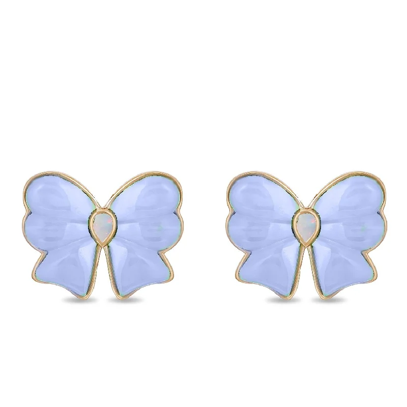 High-Quality Gemstone Jewelry For Special Occasions Berkeley Small Bow Stud Earrings