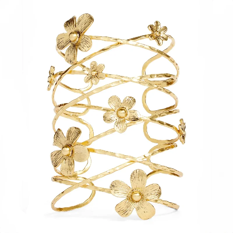 Exclusive Jewelry Sale – Grab Timeless Pieces Now Maxi Flower Cuff Bracelet