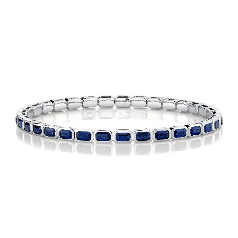 White Gold/Blue Sapphire