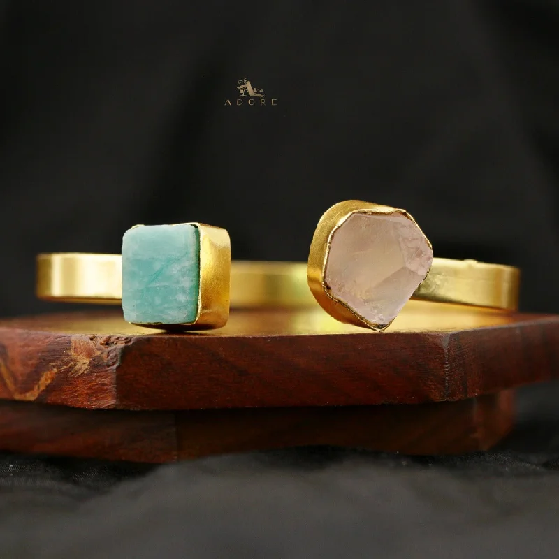 Amazonite Green + Rose Quartz