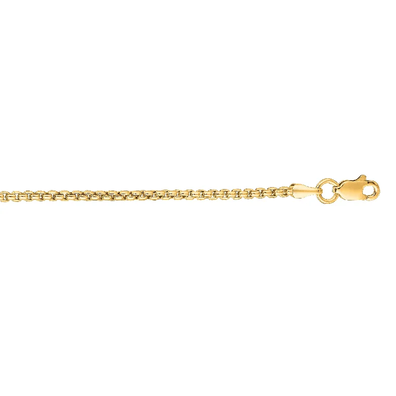 Elegant Jewelry At Unbeatable Offers – Shop Before It's Gone 14K Gold 1.6mm Solid Round Box Chain