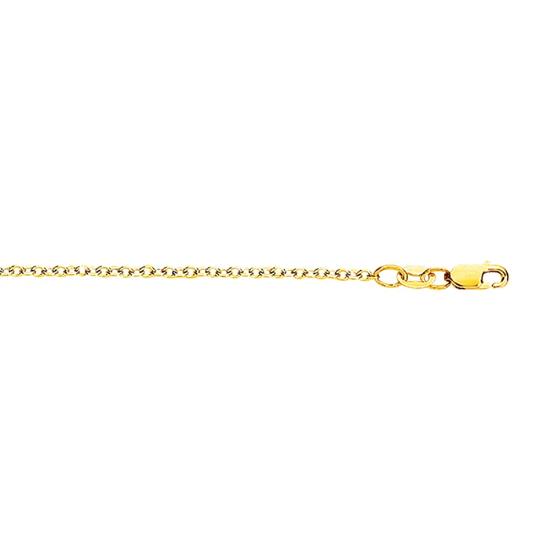 Elegant Jewelry Styles At Budget-Friendly Prices 18K Gold 1.5mm Cable Chain