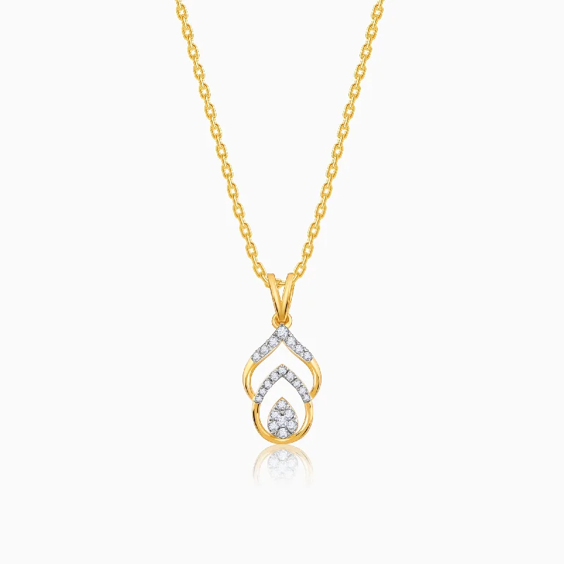 Seasonal Jewelry Deals – Elevate Your Style Gold Starry Whisper Diamond Pendant