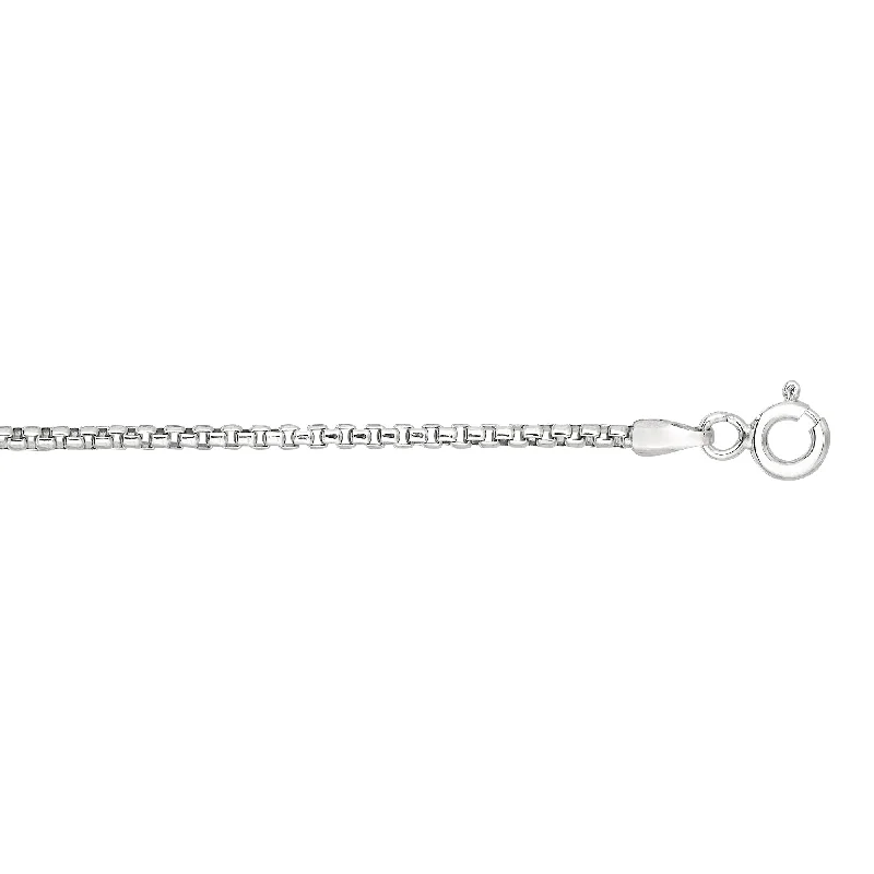 Luxury Jewelry Now At Special Promotional Rates Silver 1.1mm Round Box Chain