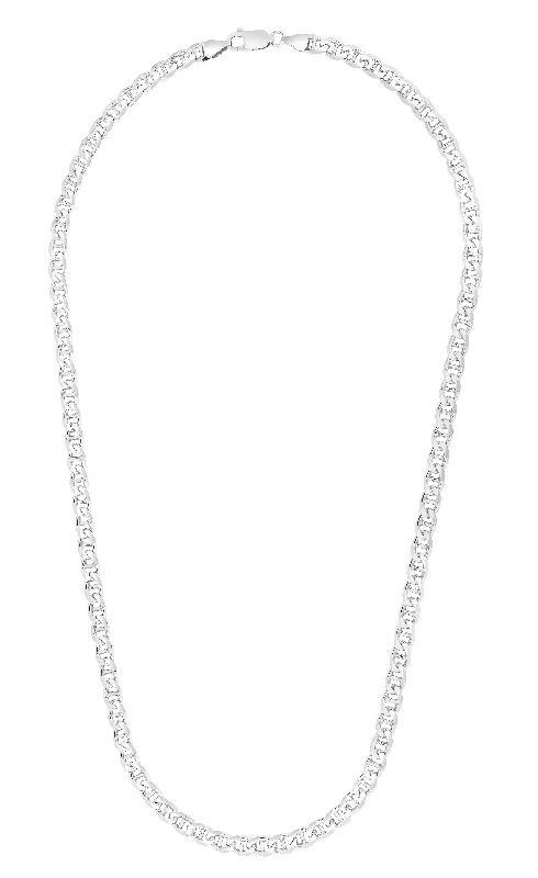 Premium Jewelry, Premium Discounts – Act Fast Silver 6mm Concave Mariner Chain