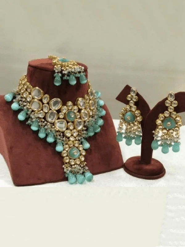Accessorize For Less – Luxury Jewelry At Affordable Prices Big Kundan Long Pendant Necklace Set