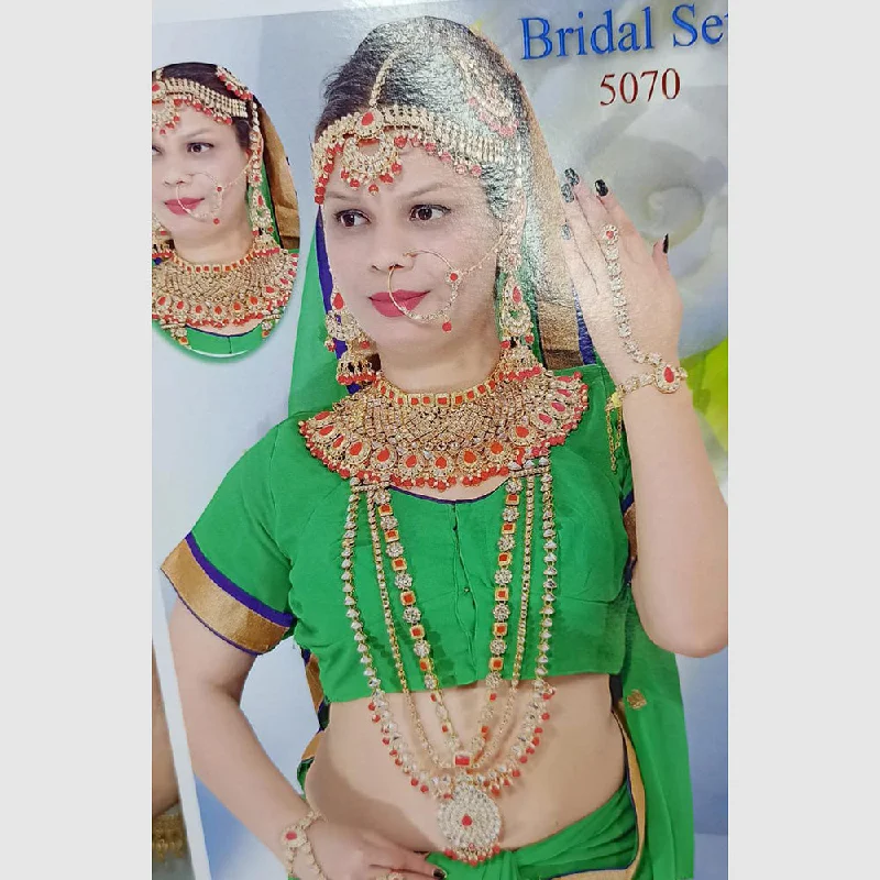 Limited-Stock Jewelry Sale – Once It's Gone, It's Gone Manisha Jewellery Gold Plated Bridal Necklace Set